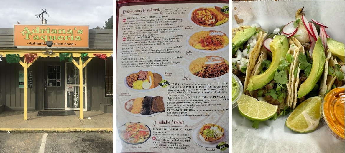 Adriana's Mini Market & Taqueria Menu