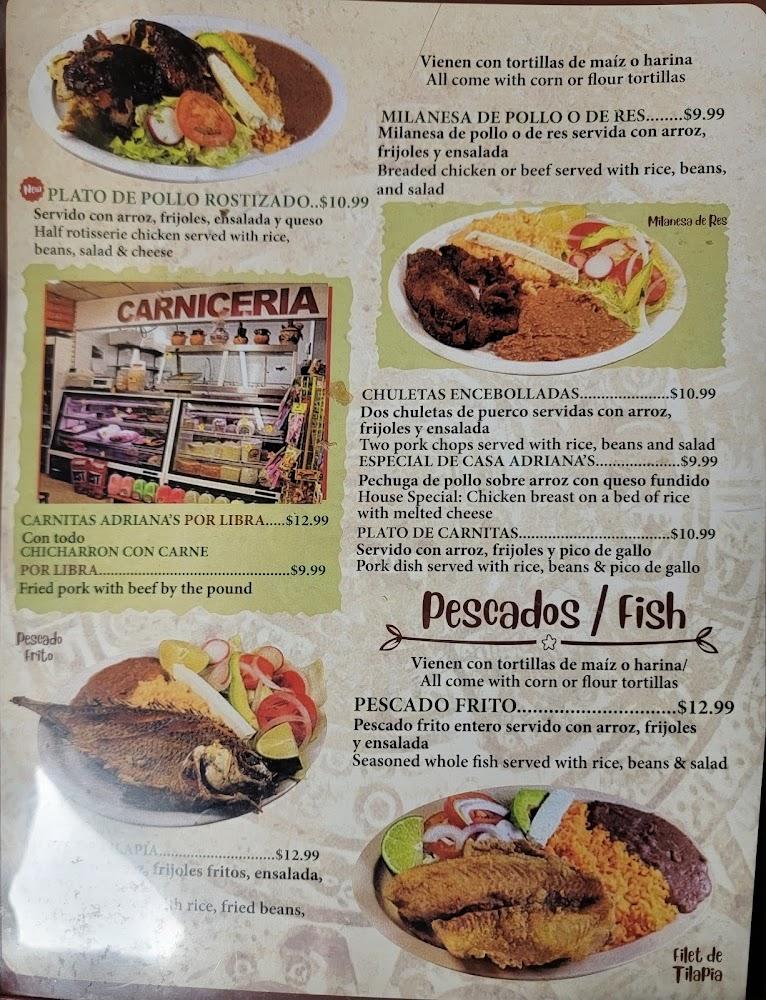 Adriana's Mini Market & Taqueria Menu image 3